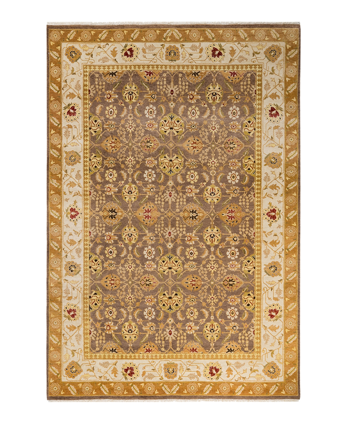 Closeout! Adorn Hand Woven Rugs Mogul M1450 6' x 9'1in Area Rug - Brown