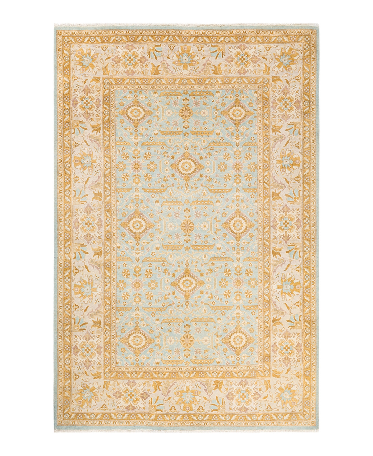 Closeout! Adorn Hand Woven Rugs Eclectic M1457 5'10in x 9'3in Area Rug - Mist