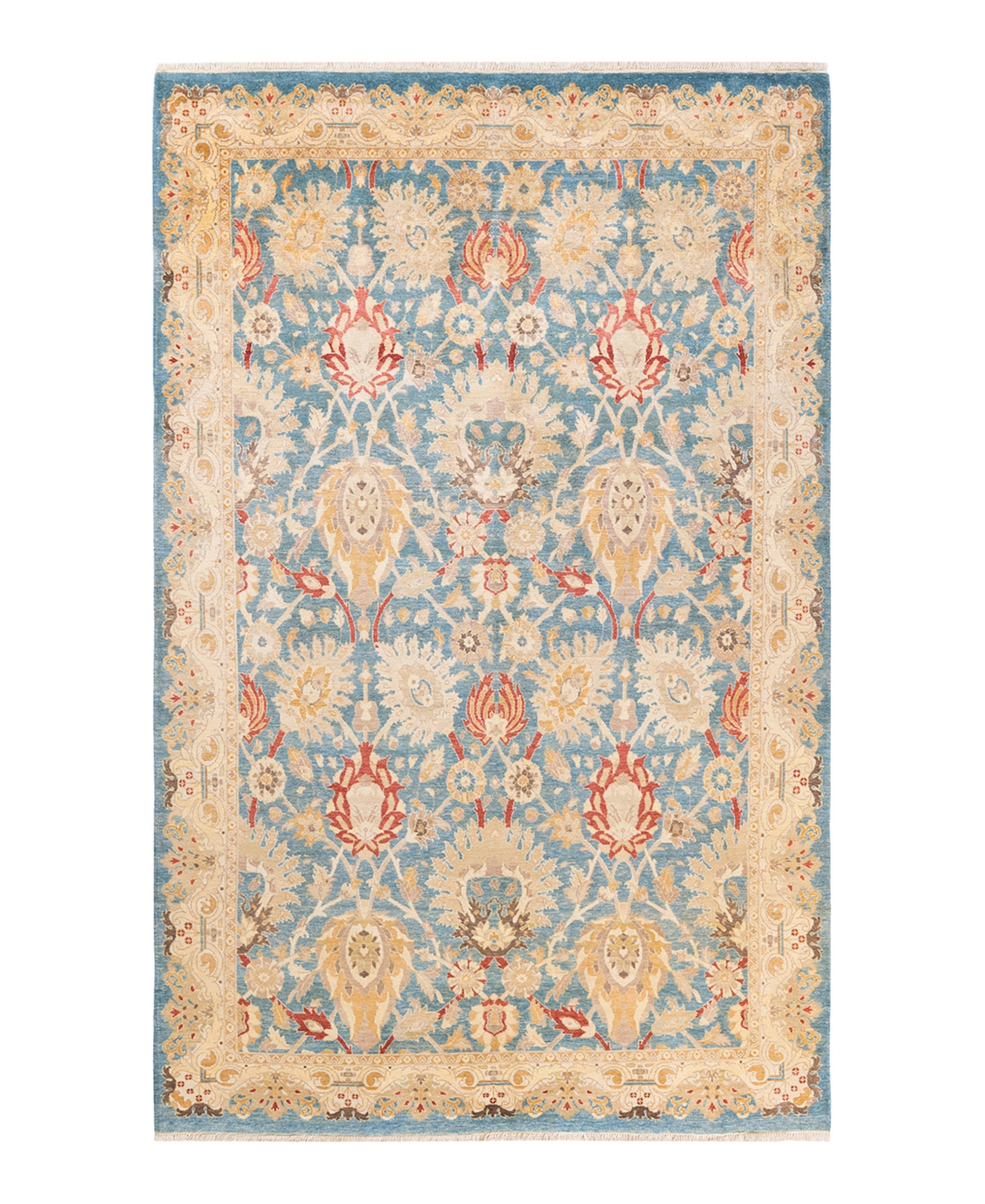 Closeout! Adorn Hand Woven Rugs Eclectic M1478 5'10in x 9'9in Area Rug - Mist