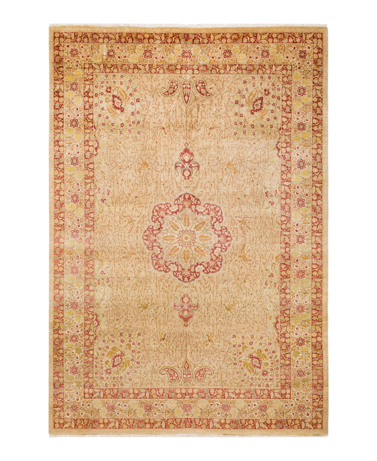 Closeout! Adorn Hand Woven Rugs Mogul M1503 6'2in x 9'1in Area Rug - Yellow