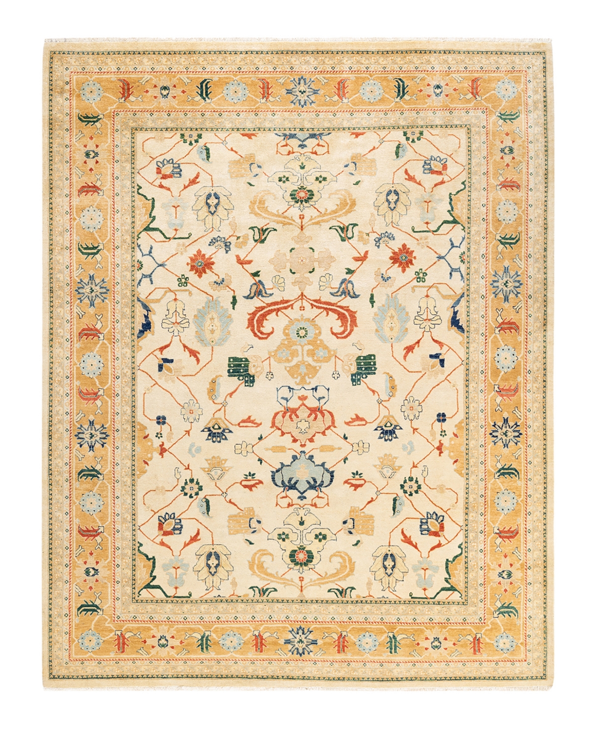 Closeout! Adorn Hand Woven Rugs Eclectic M1504 8'1in x 10'3in Area Rug - Ivory