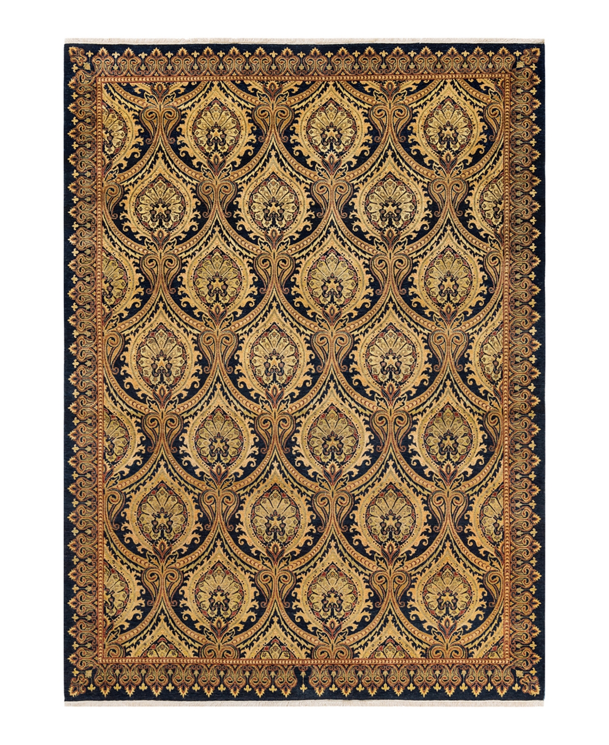 Closeout! Adorn Hand Woven Rugs Mogul M1521 6'3in x 8'8in Area Rug - Blue