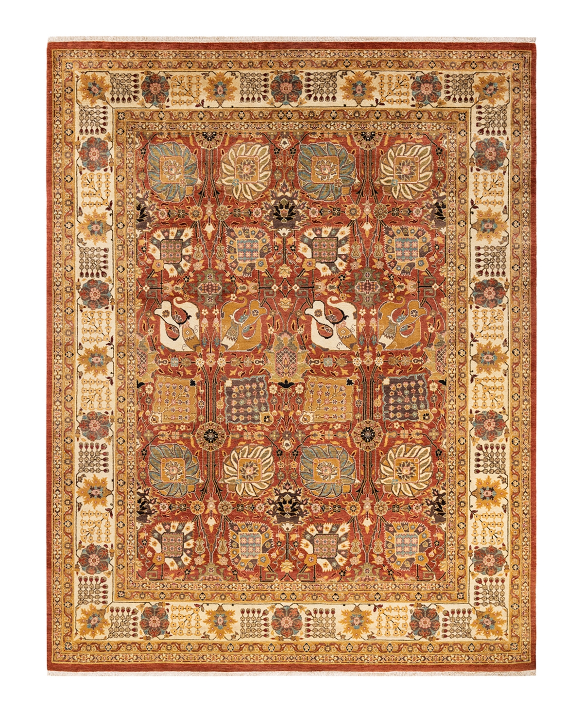 Closeout! Adorn Hand Woven Rugs Eclectic M1540 7'10in x 10'6in Area Rug - Pink
