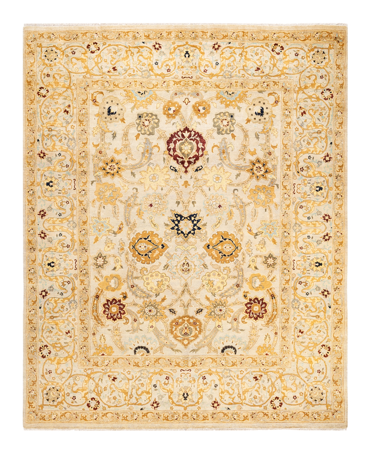 Closeout! Adorn Hand Woven Rugs Eclectic M1540 8'1in x 10'3in Area Rug - Ivory