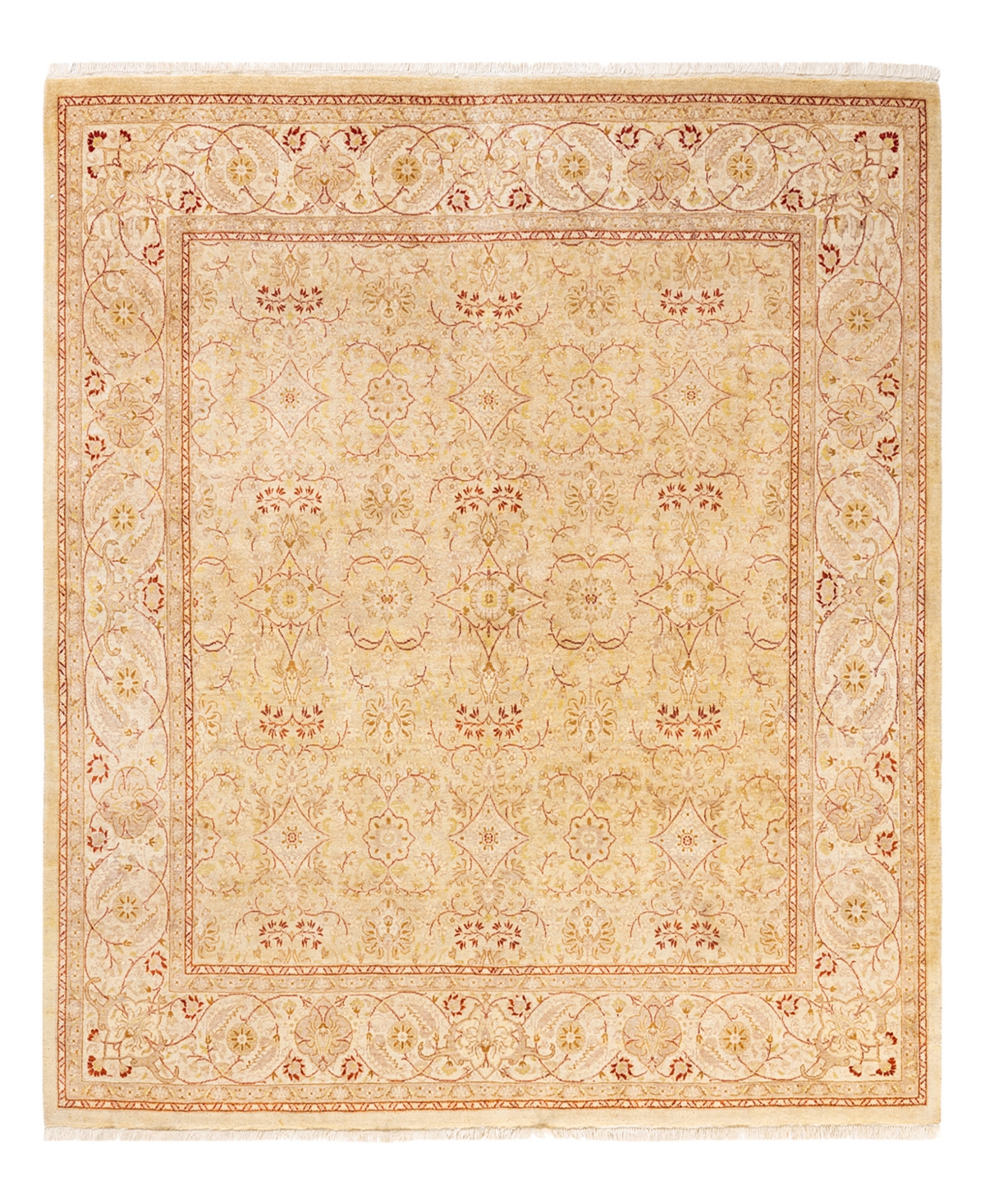 Closeout! Adorn Hand Woven Rugs Mogul M1550 6' x 6'3in Square Area Rug - Ivory