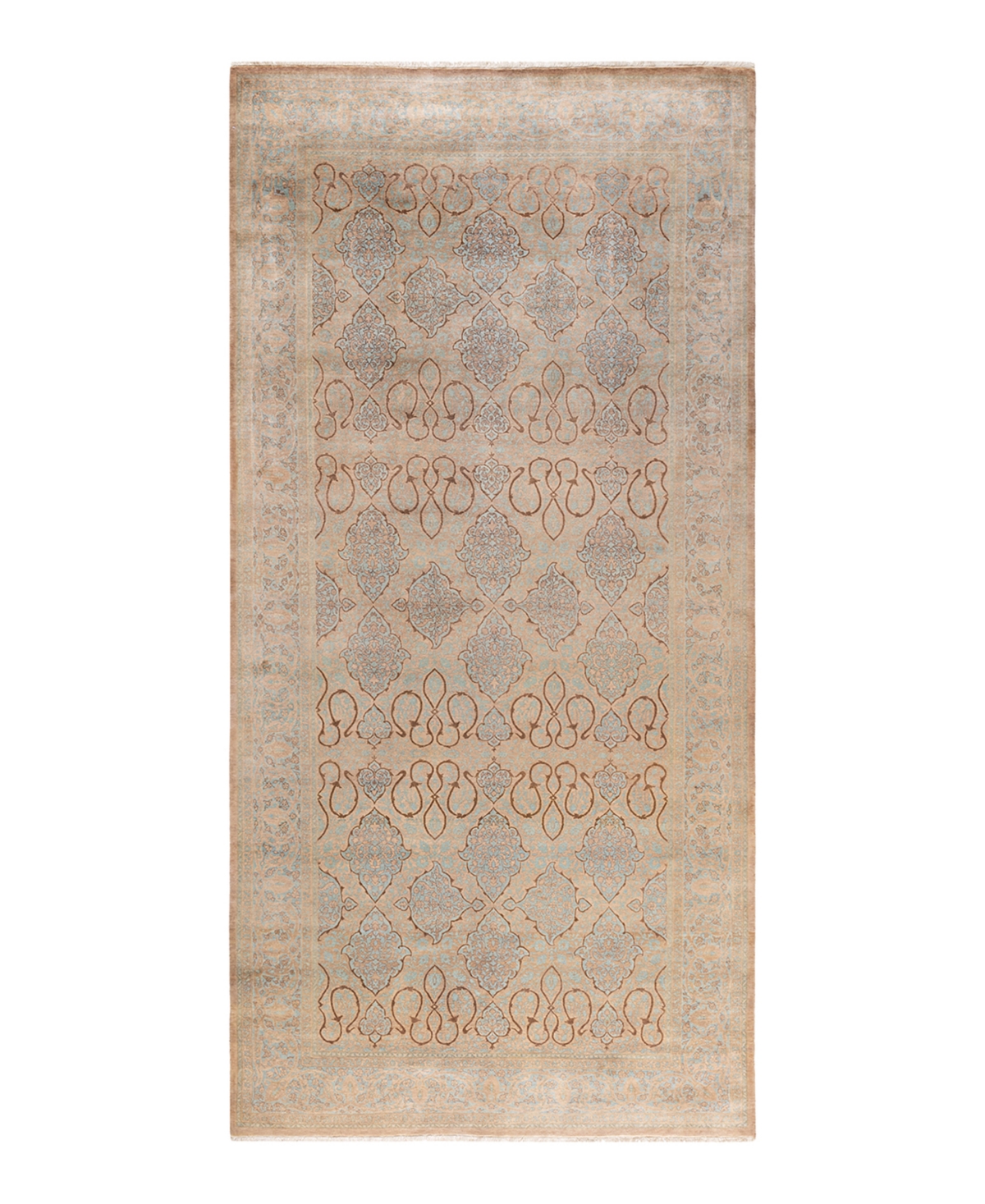 Closeout! Adorn Hand Woven Rugs Mogul M1567 6'1in x 12'9in Runner Area Rug - Brown
