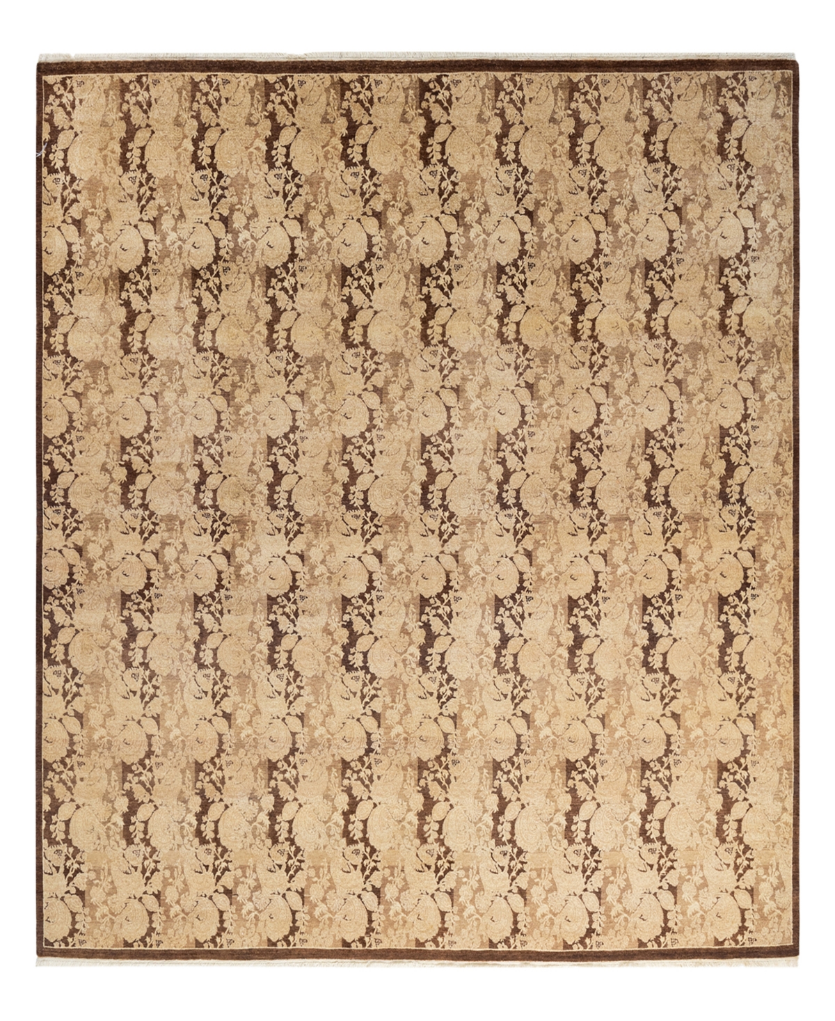 Closeout! Adorn Hand Woven Rugs Mogul M1591 7'10in x 8'2in Square Area Rug - Brown