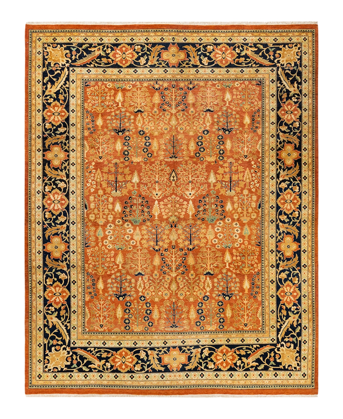 Closeout! Adorn Hand Woven Rugs Eclectic M1457 9'3in x 11'10in Area Rug - Rust