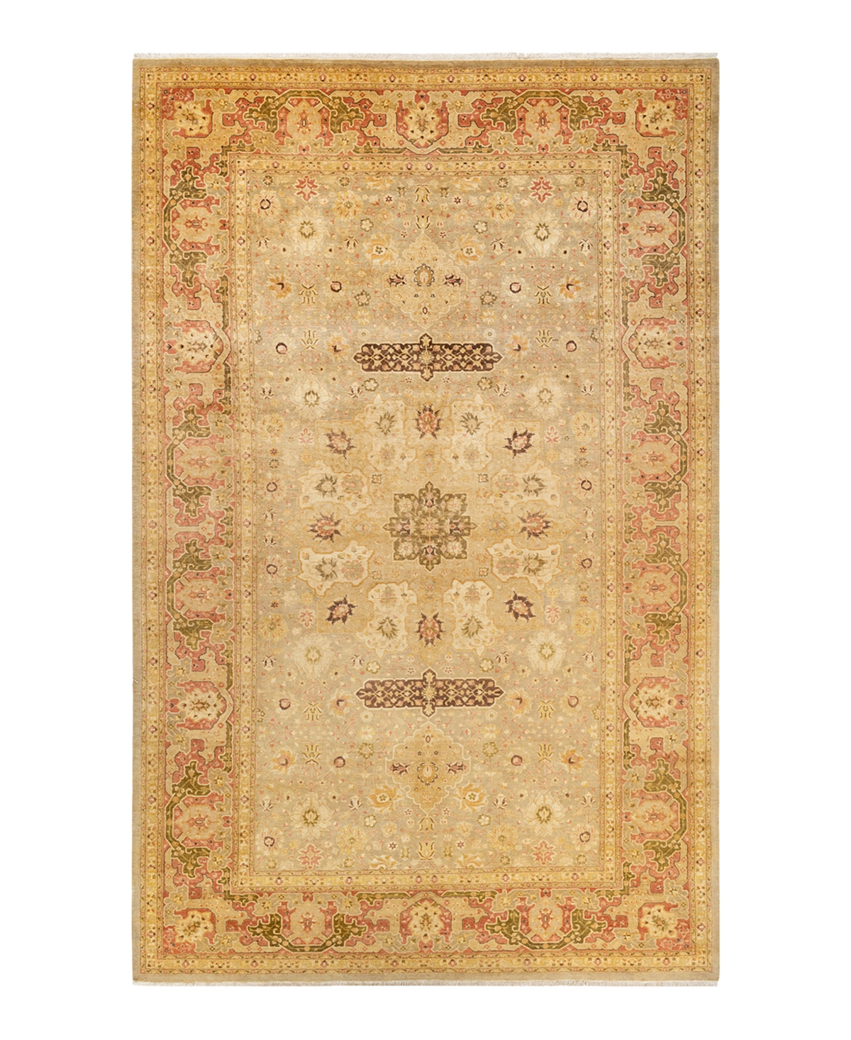 Closeout! Adorn Hand Woven Rugs Mogul M1550 8'4in x 13'7in Area Rug - Silver-Tone
