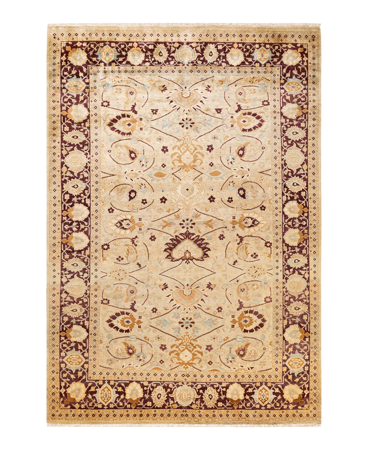 Closeout! Adorn Hand Woven Rugs Mogul M1450 6'1in x 9'1in Area Rug - Sand