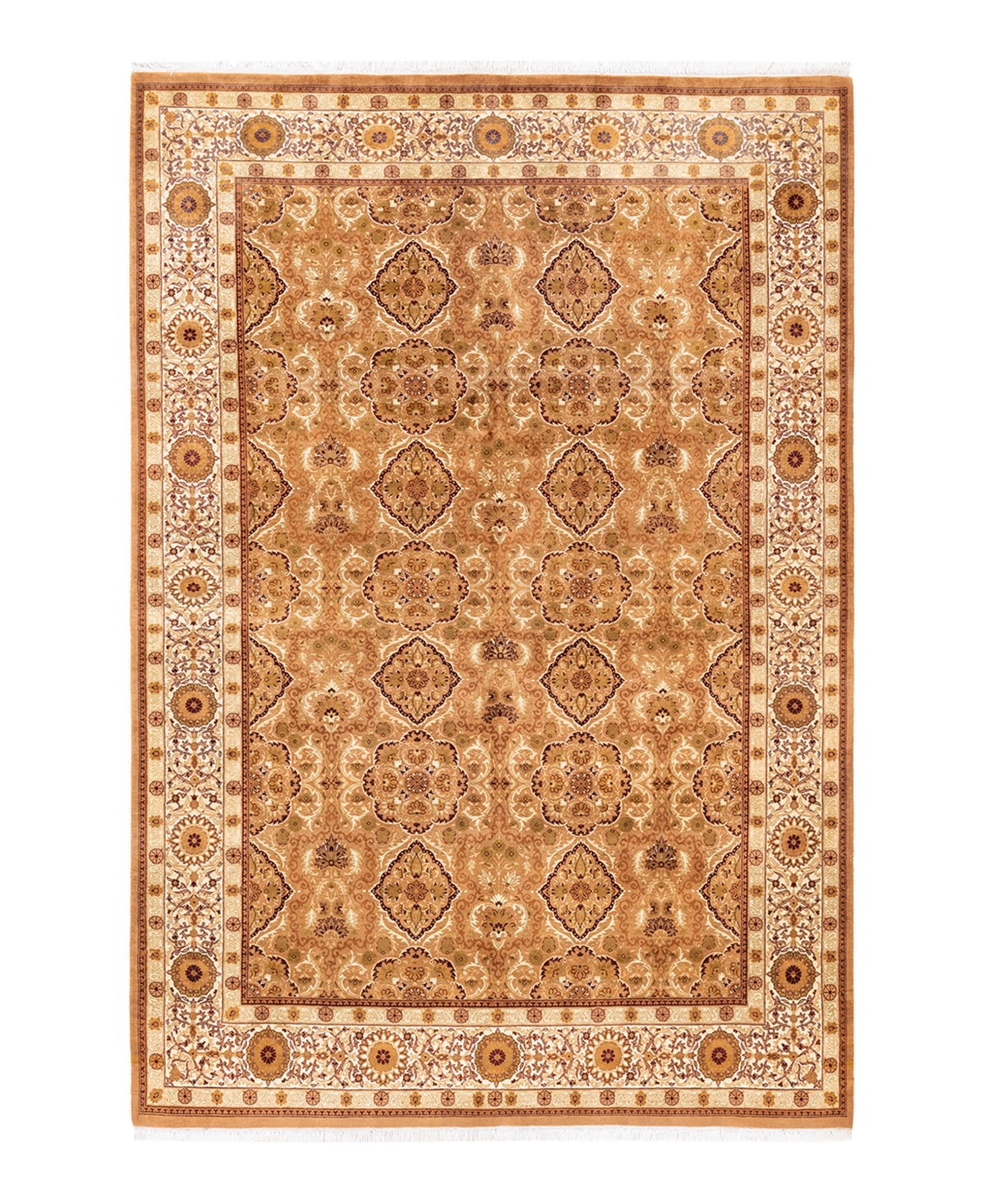 Closeout! Adorn Hand Woven Rugs Mogul M1479 6'1in x 9'1in Area Rug - Gold-Tone