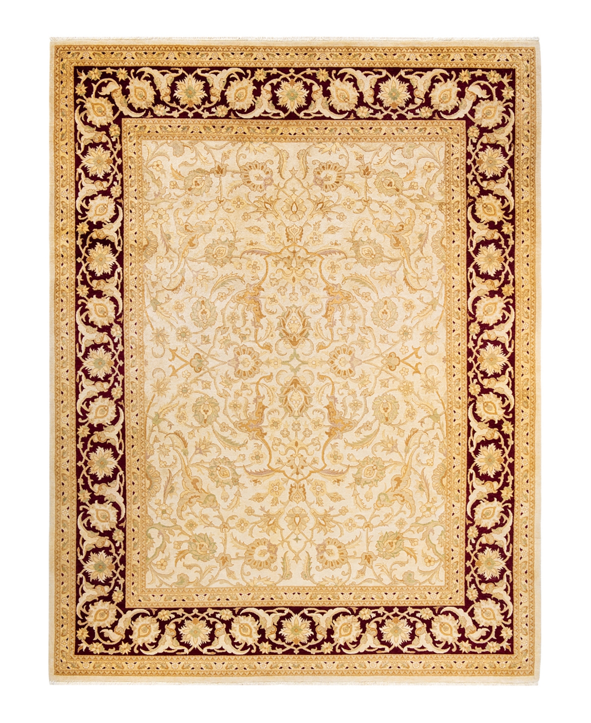 Closeout! Adorn Hand Woven Rugs Eclectic M1420 9'1in x 12'1in Area Rug - Ivory