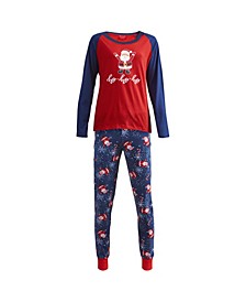 Women's Holiday Family Mommy Pajama Set, 2 Piece