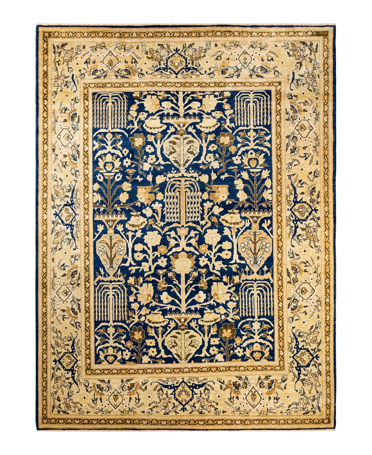 Closeout! Adorn Hand Woven Rugs Eclectic M1387 8'8in x 11'10in Area Rug - Blue