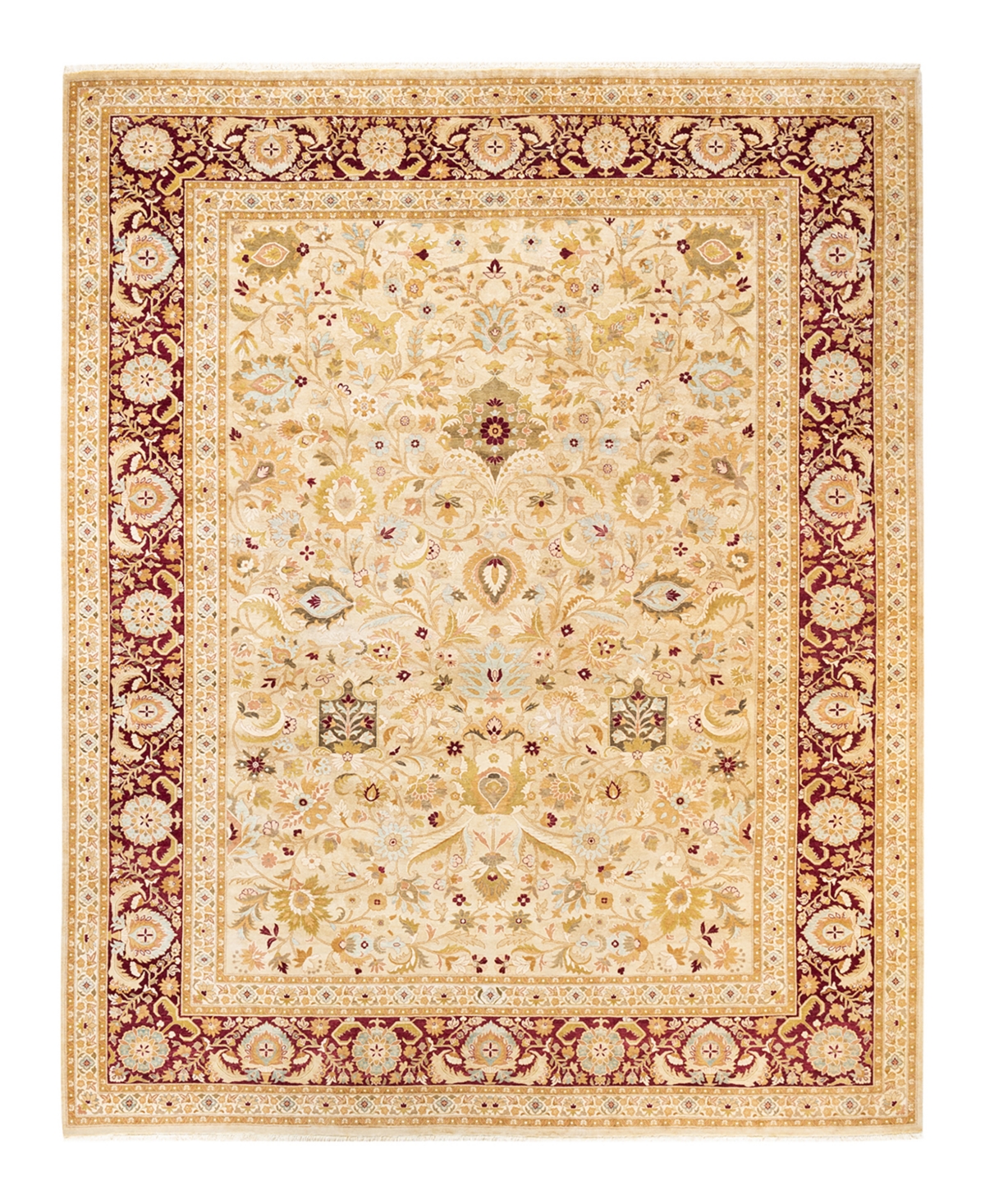 Closeout! Adorn Hand Woven Rugs Mogul M1399 9'2in x 11'8in Area Rug - Ivory