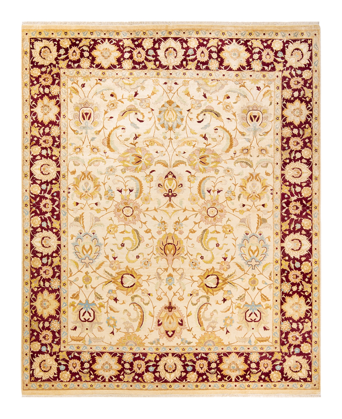Closeout! Adorn Hand Woven Rugs Mogul M1503 7'10in x 9'10in Area Rug - Ivory