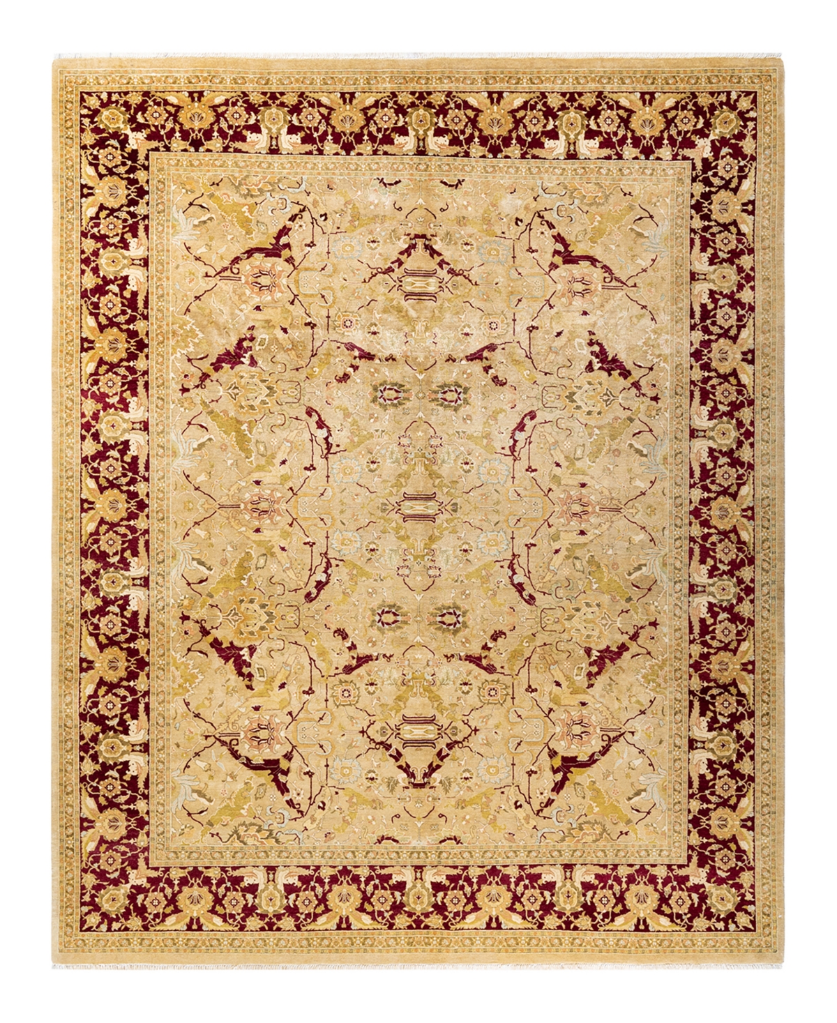 Closeout! Adorn Hand Woven Rugs Mogul M1294 8'3in x 10'4in Area Rug - Yellow