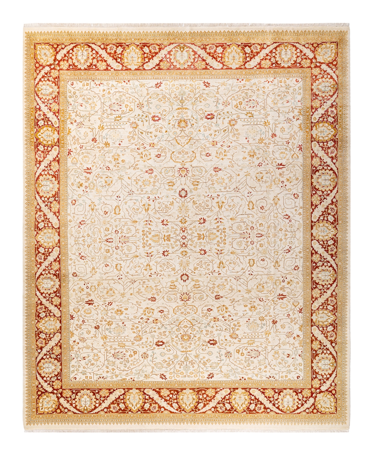 Closeout! Adorn Hand Woven Rugs Mogul M1521 8'1in x 10'2in Area Rug - Ivory