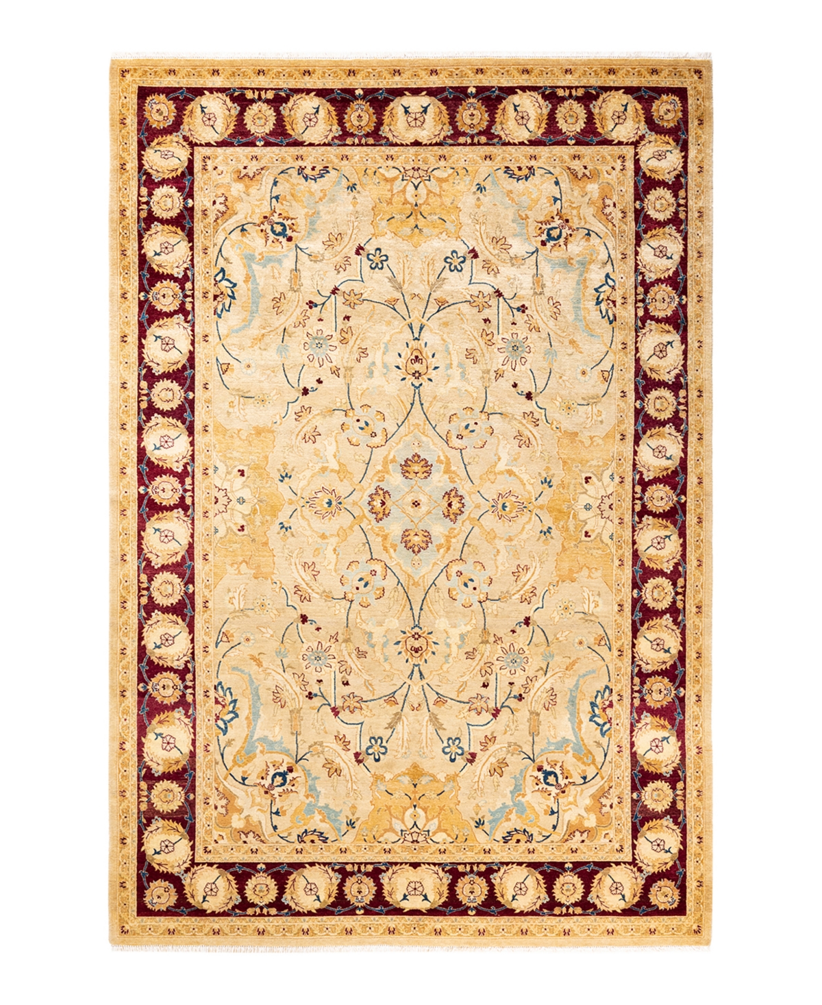 Closeout! Adorn Hand Woven Rugs Mogul M1494 6'1in x 9'2in Area Rug - Yellow