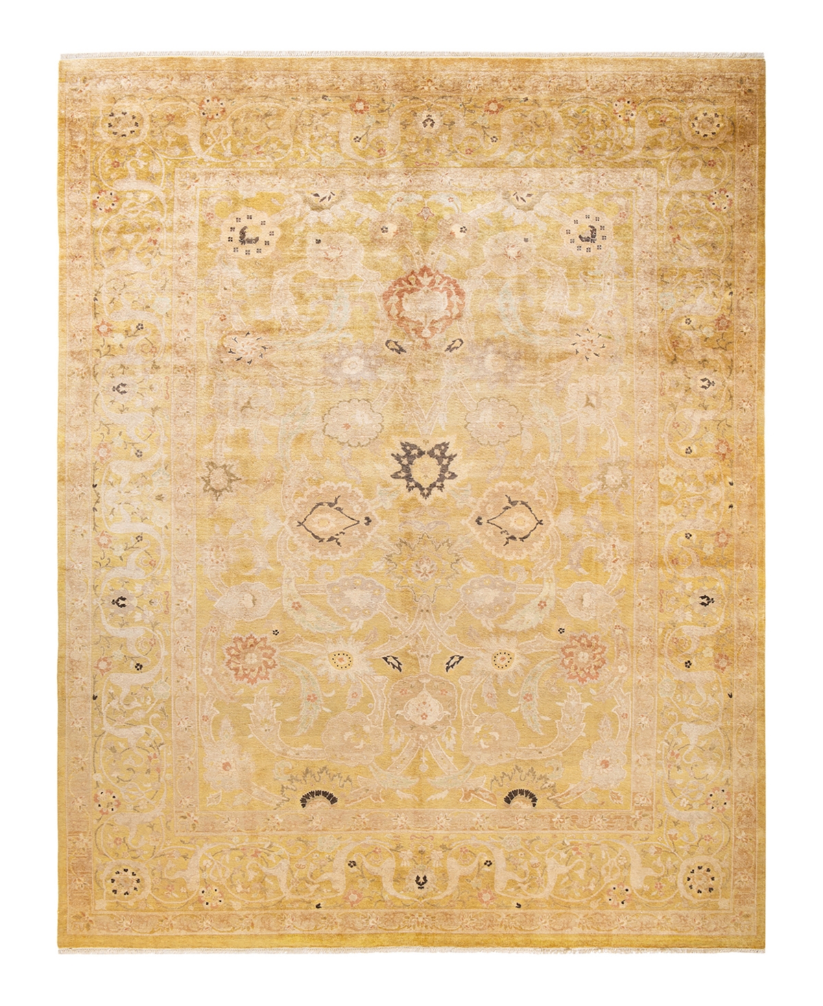 Closeout! Adorn Hand Woven Rugs Eclectic M1681 9'1in x 12'2in Area Rug - Green