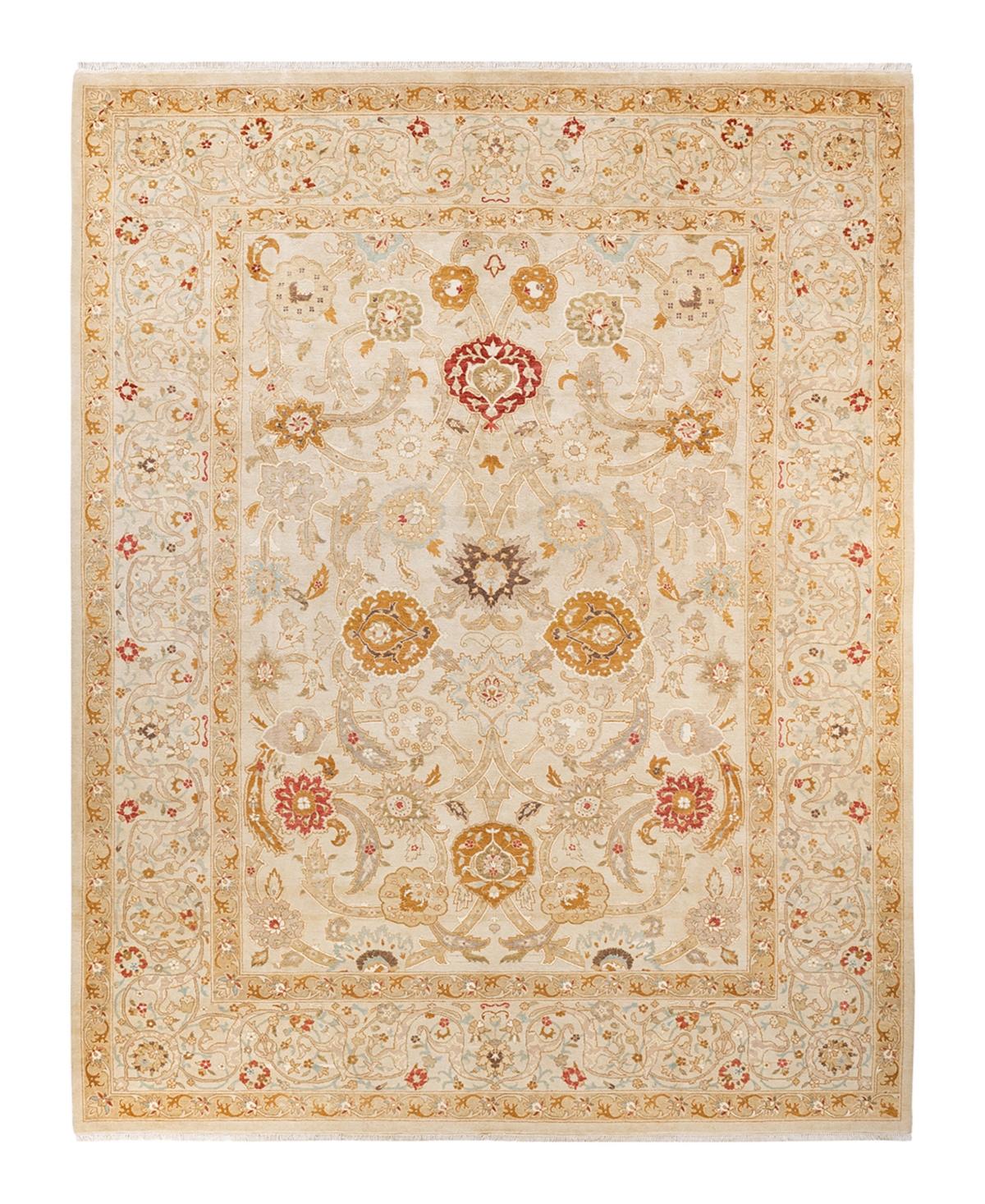 Closeout! Adorn Hand Woven Rugs Eclectic M1504 9'2in x 11'9in Area Rug - Ivory