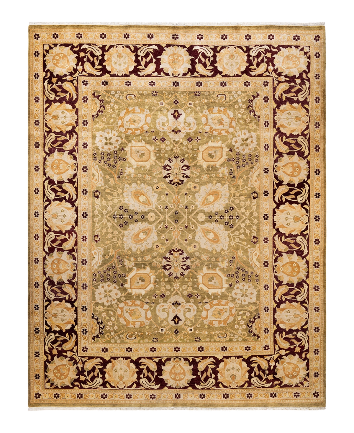 Closeout! Adorn Hand Woven Rugs Eclectic M1495 9' x 12'4in Area Rug - Green