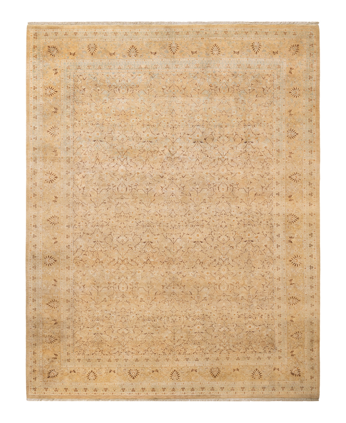 Closeout! Adorn Hand Woven Rugs Mogul M1602 7'10in x 10'2in Area Rug - Yellow