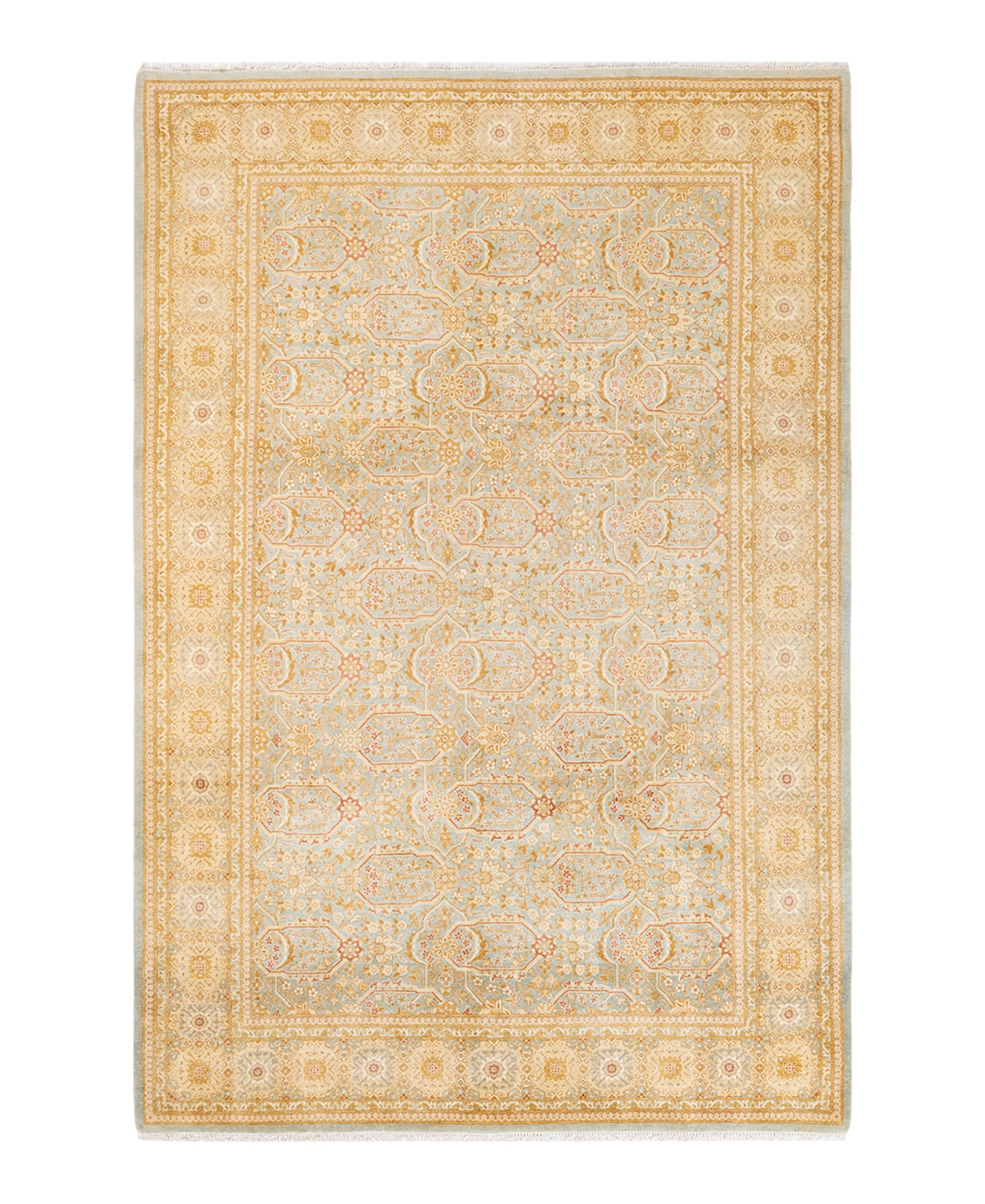 Closeout! Adorn Hand Woven Rugs Mogul M1450 6'1in x 9'2in Area Rug - Mist