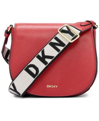 Dkny Women's Saddle Bag in Black Leather