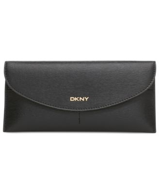 dkny flap wallet