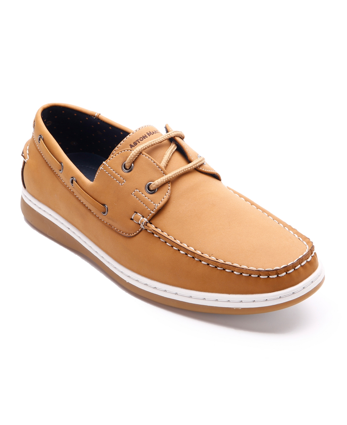 Aston Marc Men's Faux Nubuck Boat Shoes
