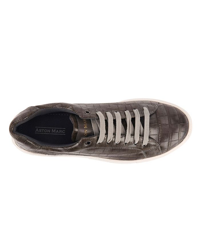 Aston Marc - Men's Croc Court Sneakers