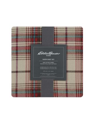 Printed Cotton Flannel 4-Pc. Sheet Set, Queen