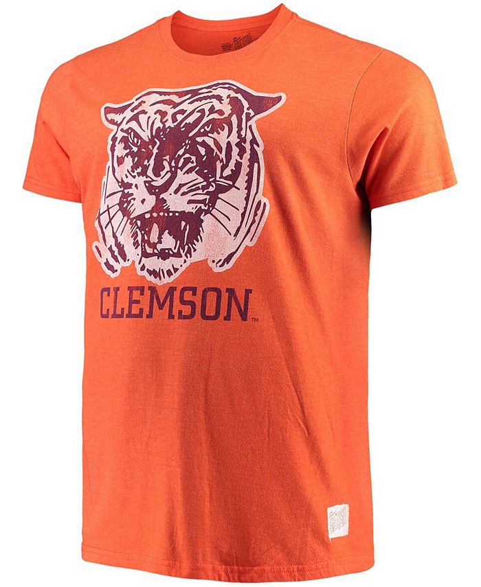 Men s Orange Clemson Tigers Big and Tall Mock Twist T shirt