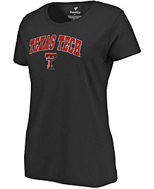 Women's Black Texas Tech Red Raiders Campus T-shirt