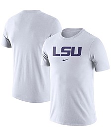 Men's White LSU Tigers Essential Wordmark T-shirt