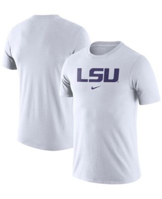 Men's White LSU Tigers Essential Wordmark T-shirt - Macy's