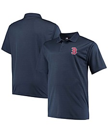 Men's Navy Boston Red Sox Alternate Logo Solid Birdseye Polo Shirt