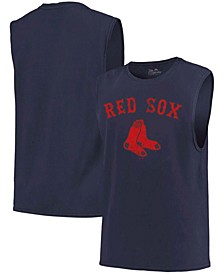 Men's Navy Boston Red Sox Softhand Muscle Tank Top