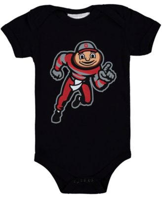 Infant Boys and Girls Black Ohio State Buckeyes Big Logo Bodysuit