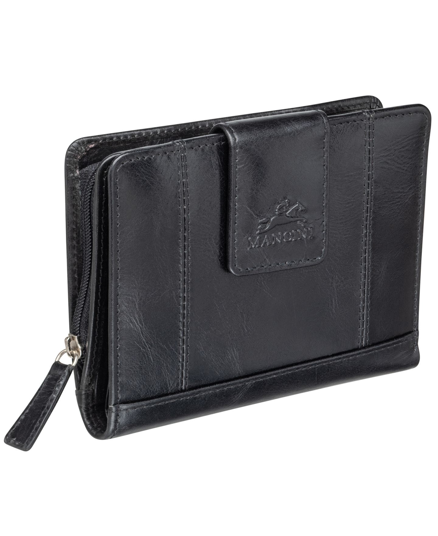 Мужской кошелёк Mancini Casablanca Collection Medium Clutch Wallet, цвет: Чёрный — фото 2