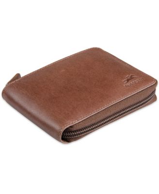 Men's Bellagio Collection Zippered Bifold Wallet with Removable Pass Case