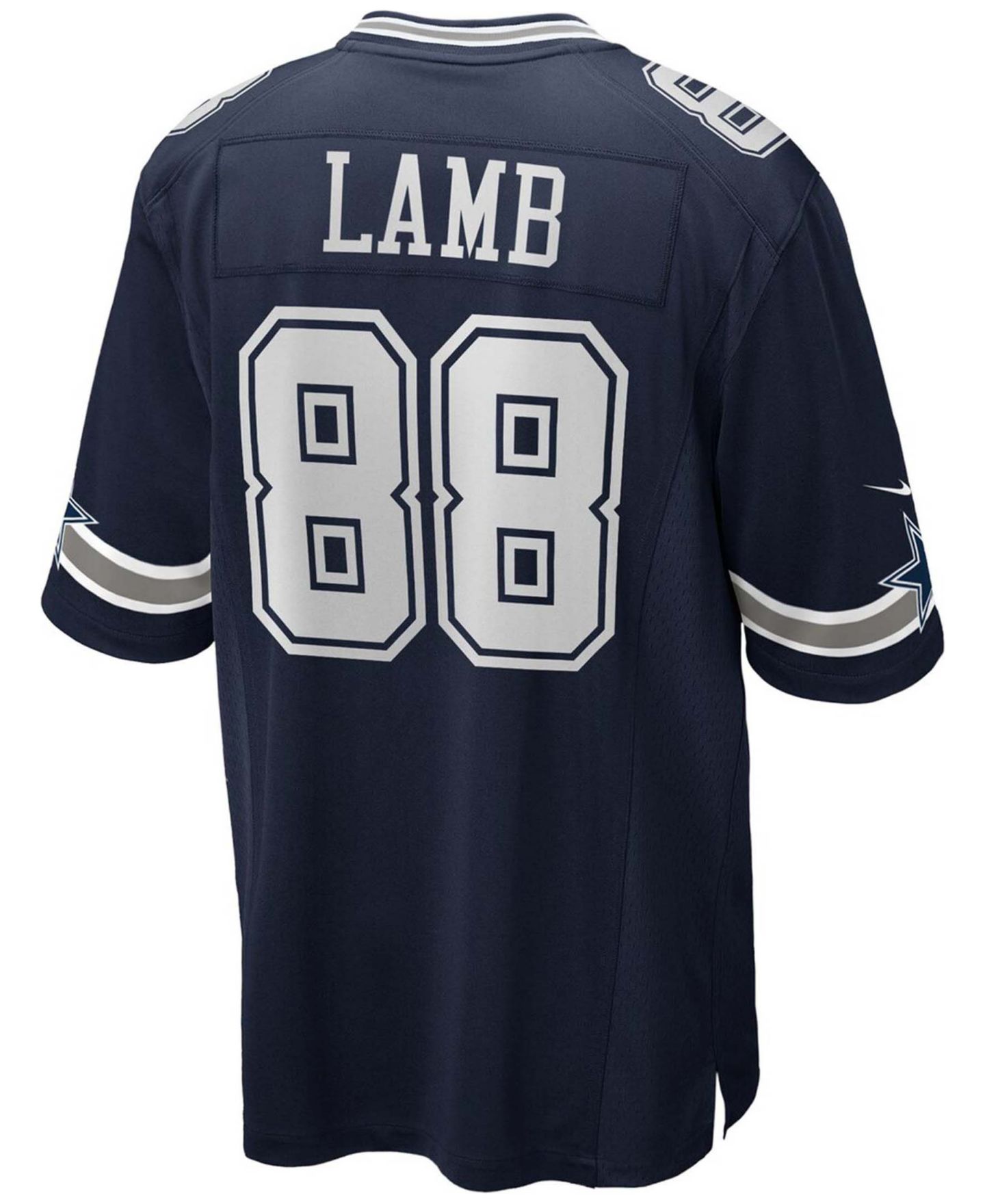 Мужской топ Nike CeeDee Lamb Dallas Cowboys Alternate Game Team Jersey, цвет: Тёмно-синий — фото 3