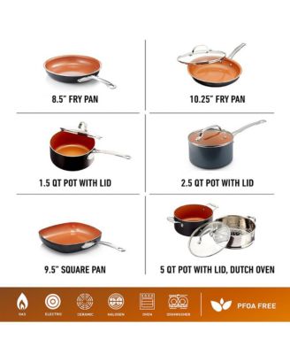 Gotham Steel Ti-Ceramic Nonstick 12-Pc. Cookware Set