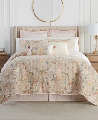 Waverly Mudan 4 Piece Quilt Set, King - Macy's