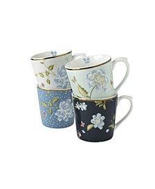 Heritage Collectables 17 Oz Mixed Designs Mugs in Gift Box, Set of 4