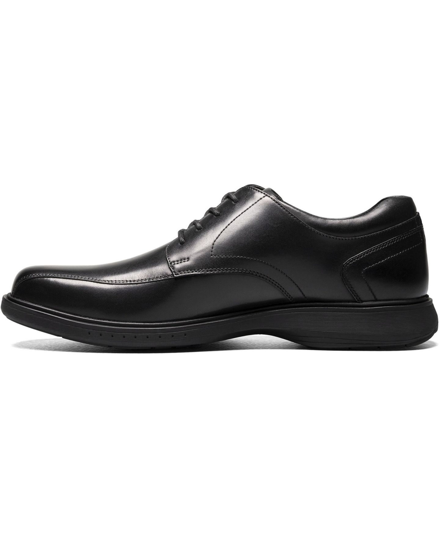Мужские туфли Nunn Bush Kore Pro Bicycle Toe Oxford with Slip-Resistant Comfort Technology, цвет: Чёрный — фото 7