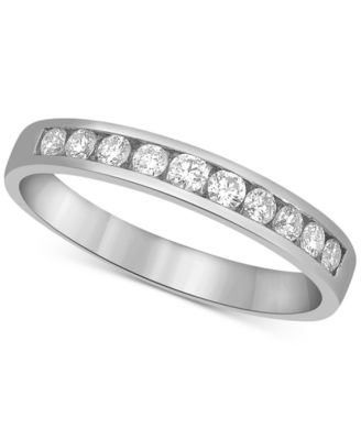 Macy's - Diamond Channel-Set Band (1 ct. t.w.) in 14k White Gold