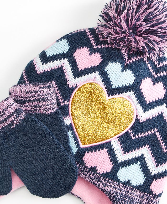 Berkshire Little Girls Hat & Gloves Set Macy's