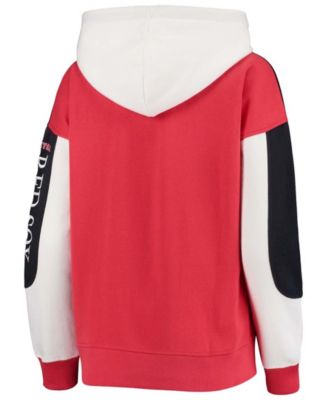 Women's Navy and Red Boston Red Sox Rugby Pullover Hoodie